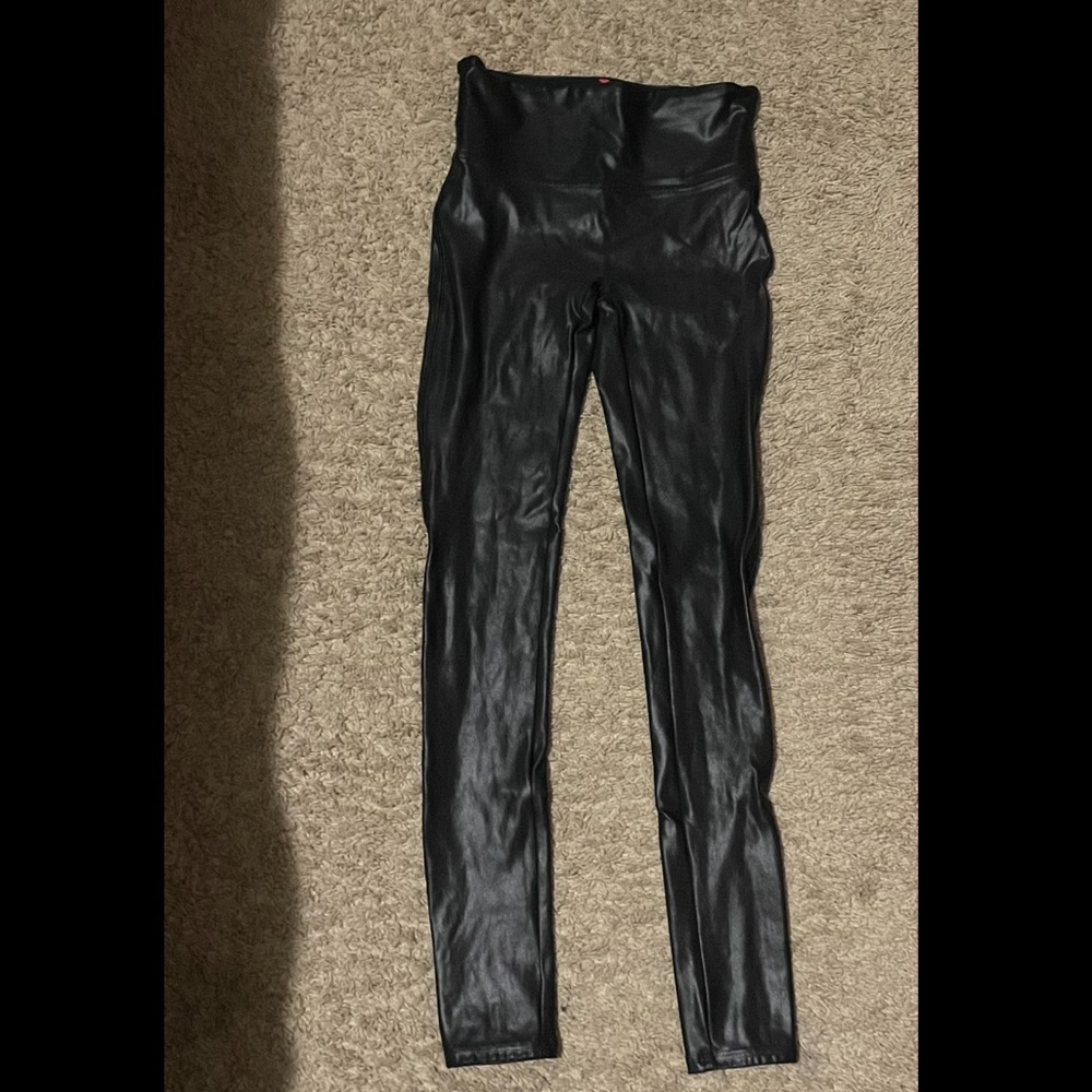 Black Leather Leggings